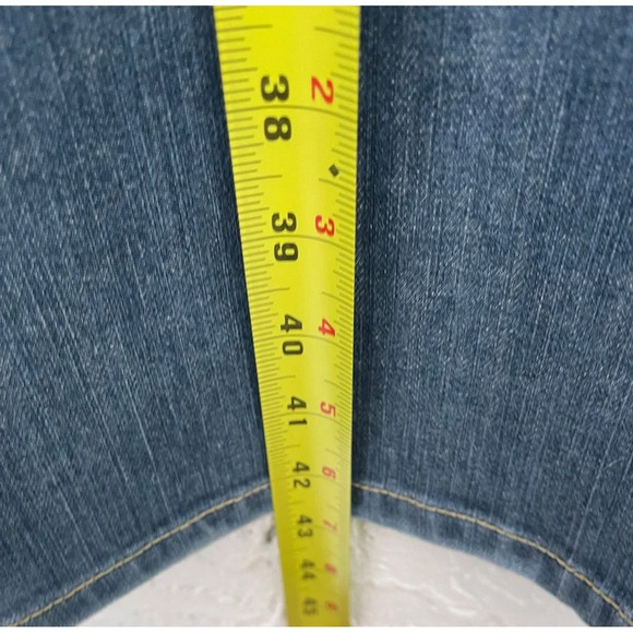 Elie Tahari Womens Mid Rise Bootcut Leg Denim Jeans Blue Sz L/XL - Picture 8 of 13